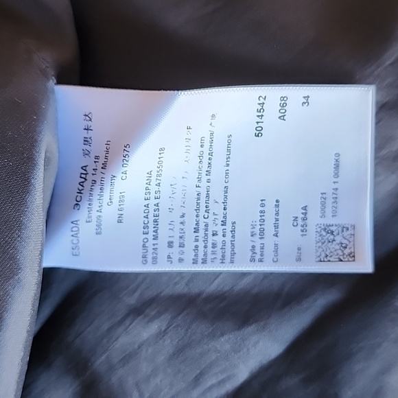 Escada charcoal gray Fluted-Hem Skirt - Picture 1 of 6